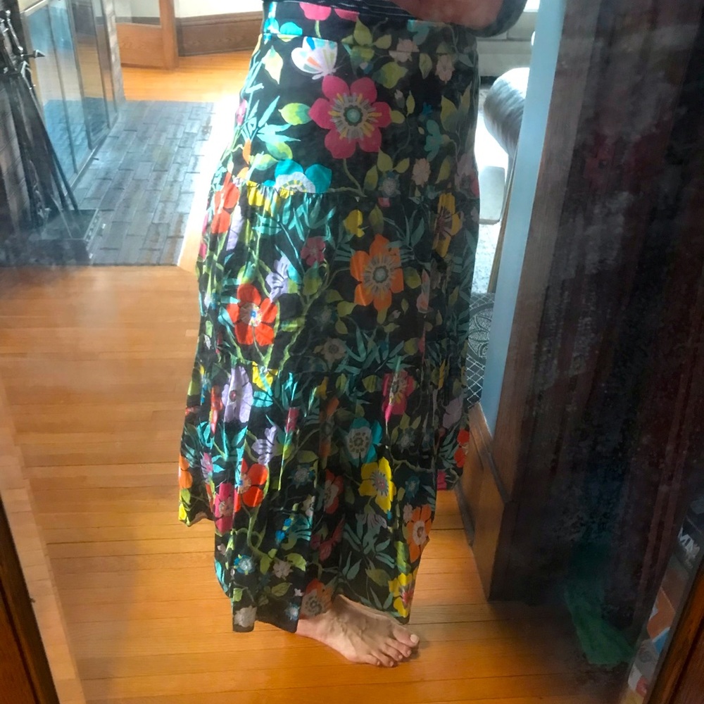 J.Crew Tiered Flowered Skirt Size 6